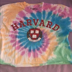 harvard tie dye shirt